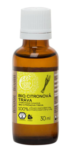 EXP. 7/24 Esenciální olej Tierra Verde - BIO Citronová tráva 30 ml